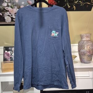 Vineyard Vines Blue Long Sleeve Tee - St Patrick's Day